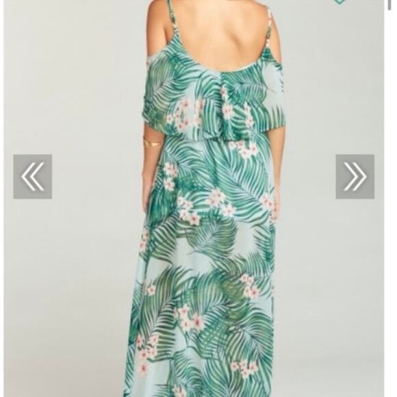 Mumu Maxi dress XXL tank Hawaiian Slip green wedding guest party boho NWT - Picture 6 of 15
